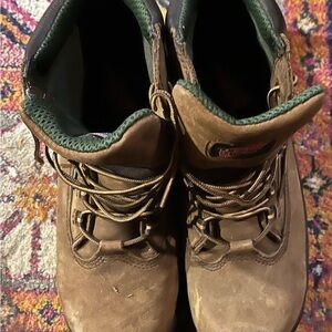 Red Wing Steel Toe Brown and Green Women’s Boots